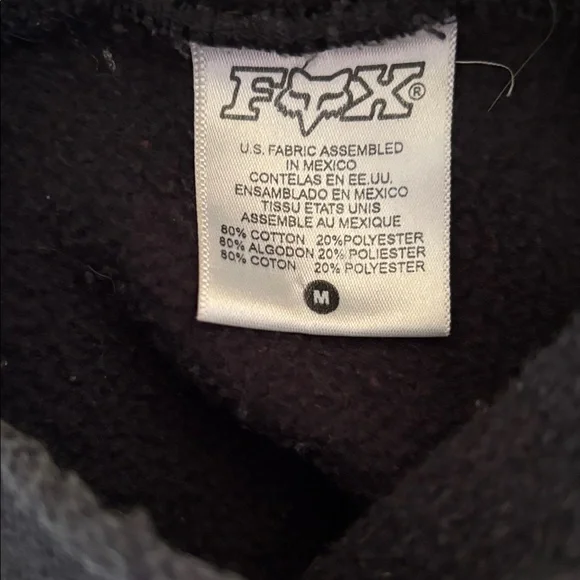 Fox Black and White Hoodie - Picture 4 of 5